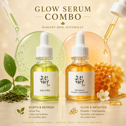 Beauty of Joseon Glow Serum Korean Serum for Acne-Prone Skin (30 ml).Pack Of 2 (G+Y)